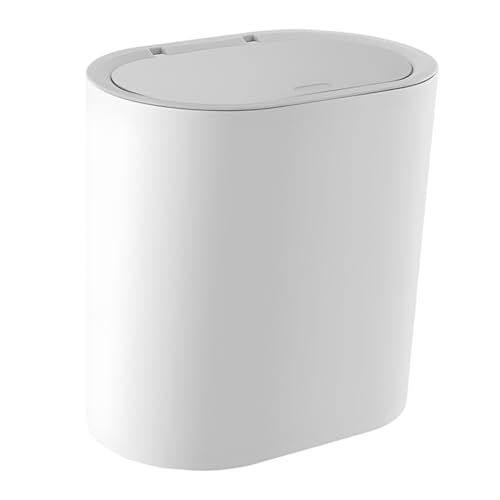 Caneca de basura rectangular con tapa de Mobestech miniatura 1