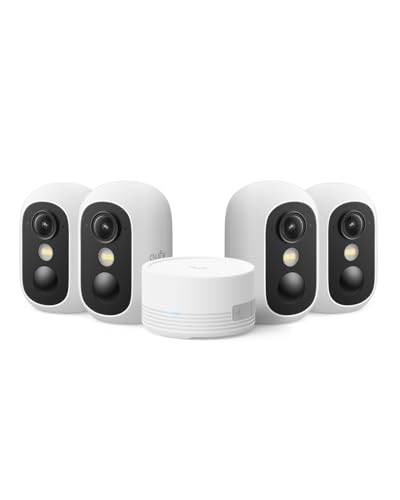 eufy Security eufyCam C35 cámara de vigilancia WiFi Exterior e Interior, batería de 180 días, 1080p HD, visión Nocturna,