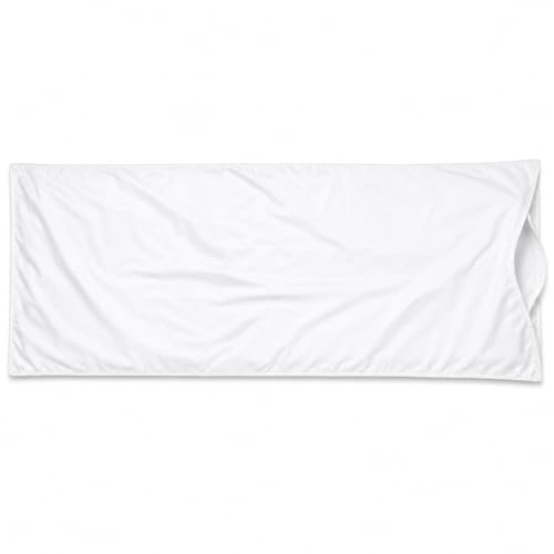100% Cotton Pillow Shell Replacement, Empty DIY Pillow Casing for Custom Filling, Sew to Close Design, No Zipper, 250 Thread Count, Solid White, 20x72