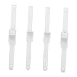 Abaodam 4個 ベッドガードレールリフト ガイドレールコネクタアクセサリ ソートラックコネクタ プロフェッショナルレールコネクタ ソーガイ