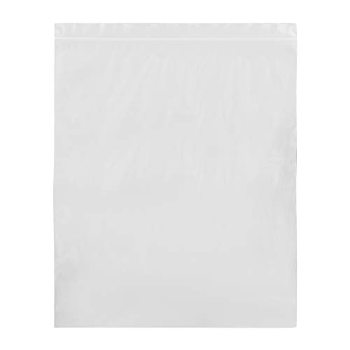 BISupply Clear Plastic Bags, 100 Count - Reclosable Packaging Bulk Resealable Package Zip Poly Bag - 9in by 12in