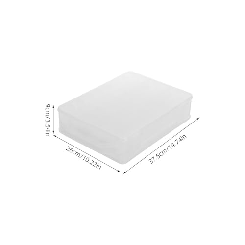 Boîte de rangement plastique transparent double couche 46 compartiments