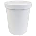 32 oz Freezer Containers And Lids - With Non-vented Lids to Prevent Freezer Burn - Premium Heavy Duty Quart Ice Cream Containers Fast Shipping - Frozen Dessert Supplies - 25 Count