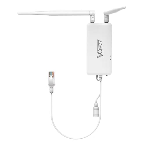 Industrial-Grade 2.4G WiFi Bridge/Router with Advanced Serial Pass-Through, Convert Printers Devices to Wireless, Ethernet to WiFi Adapter for Industrial Networks IoT Applications - Good for Factories
