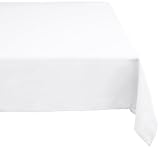 DII 100% Polyester, Machine Washable, Holiday, Dinner Solid Tablecloth 52 x 70