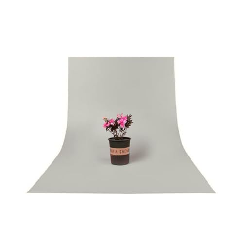 Image of SMILEDRIVE Photography Background Sheets, 60 x 120 cm, Grey | Backdrop Sheets, Waterproof, Wrinklefree, PVC Material