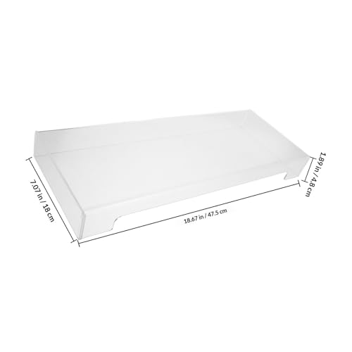 Protector de teclado de acrílico duradero ideal para escritorios de oficina 2