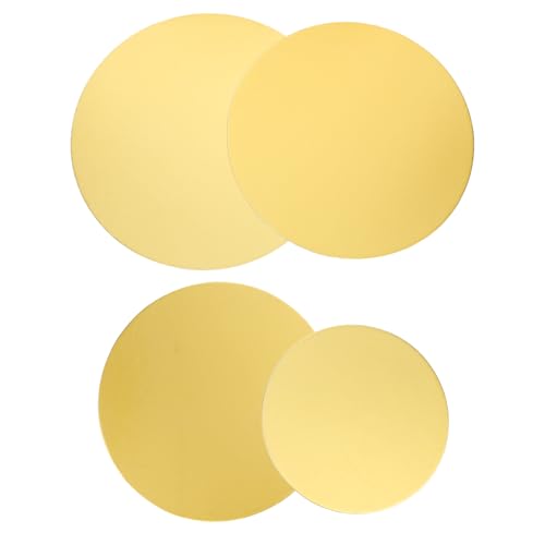 GALPADA 4Pcs Elegant Cake Decoration Board Stylish Mousse Cake Bases for Wedding Cake Stands Versatile Dessert Plates for Home Professional Baking