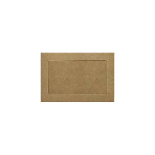 LUXPaper 6 x 9 Full Face Window Envelopes | Grocery Bag Brown | 70lb. Text | 250 Qty