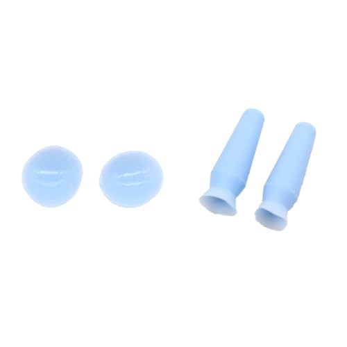 Asyduey Protectora de Silicona para Globo Ocular, Almohadilla para Párpados, Alambre Integrado, Protector de Párpados Doble, Prótesis Ocular con Ventosa B