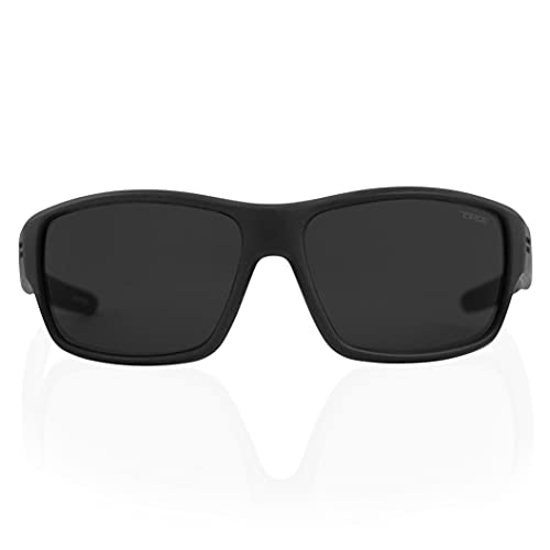 Image of TOROE Eyewear FIELD Wrap Around Sport Sunglasses With Polycarbonate Polarized Lenses, Lightweight TR90 Frame