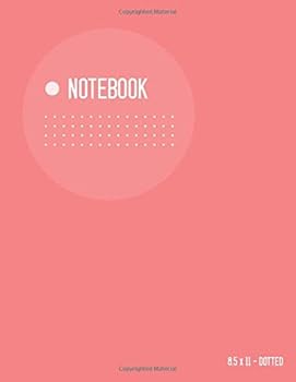 Dotted Notebook 8.5 x 11: Big Journal Notebook Baby Pink, Light Circle Design, Blank Dot Grid, Large, Soft Cover, Numbered Pages, No Bleed
