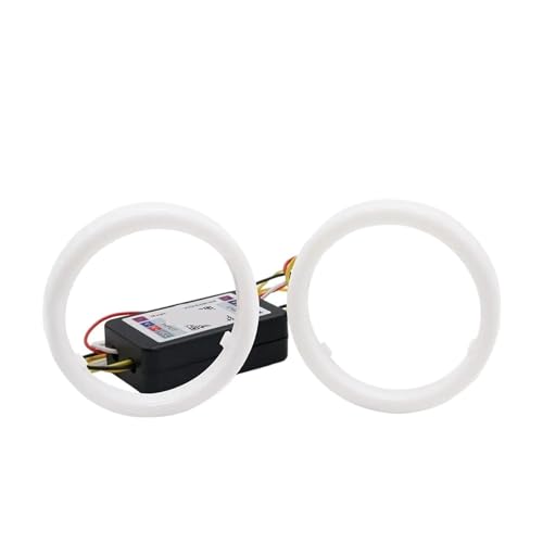 Ojos de ángel RGB con control Bluetooth y intermitente ámbar para faros 2 uds