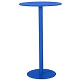 ◀ TABLE DE BAR RONDE HAUTE ▶ Table ronde pour restaurant, bistro, patio, véranda, peut également être utilisée comme petite table à manger ou table basse, pour les utilisateurs d'ordinateurs portables à côté du canapé ou du lit.