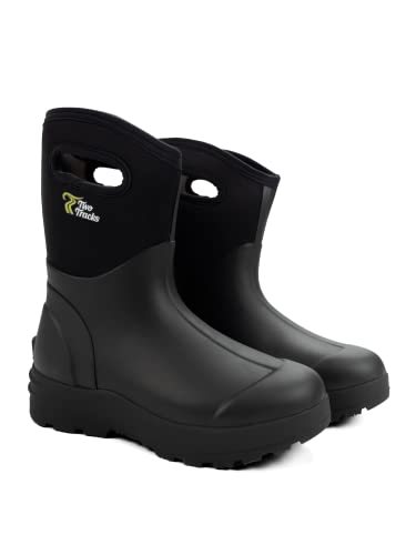 TwoTracks Neoprenstiefel GummiStiefel Baruga Herren Halbhoch schwarz (41)