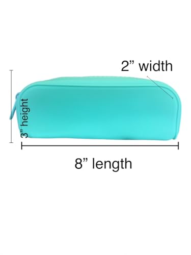 Image of pencil pouch pencil case silicone pencil case (Pencil case Blank-Pink)