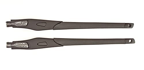 Image of Replacement Temples Arms Legs for Oakley Crosslink OX8027 OX8029 OX8030 OX8031 Matte Black Glass Eyeglass Frame (Black)