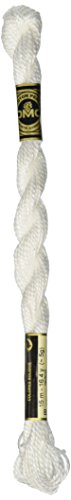 Hilo de algodón DMC Pearl Cotton Size 3 16.4yd blanco miniatura 1
