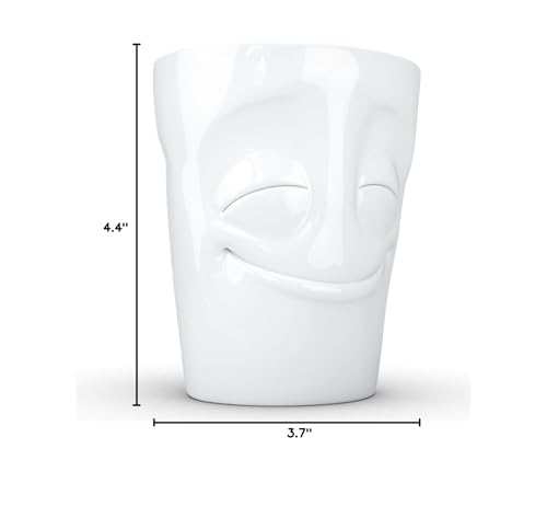 Taza de porcelana con asa 11 oz blanca miniatura 5