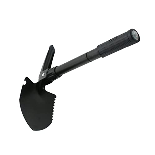 Kisangel Folding Camping Shovel Multi-Functional Spade Tool for Digging Trenching and Gardening Ergonomic Design Portable Resistant for Outdoor Survival and Hiking