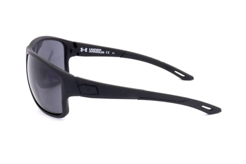 Under Armour mens Ua Battle Sunglasses, Matte Black/Gray, 65mm 16mm US3