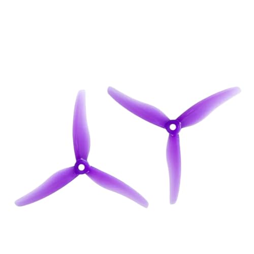 4 PCS 51433 5inch Tri-Propeller Props CW CCWとFPVレーシングドローンブラシレスモーター2ペアFPVドローンアクセサリと互換性(2pairs 51433 purple)