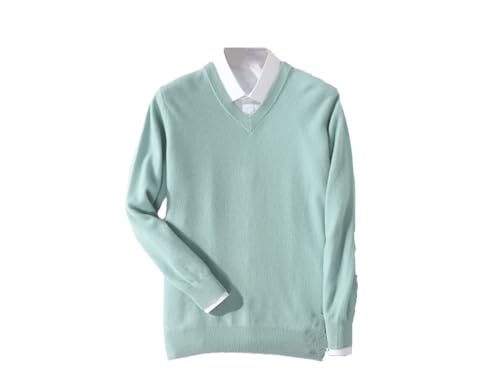 Men V-Neck Pullover Men Business Office Sweater Warm Knitted Pullover Jumper Slim Fit Casual Dress Sweater