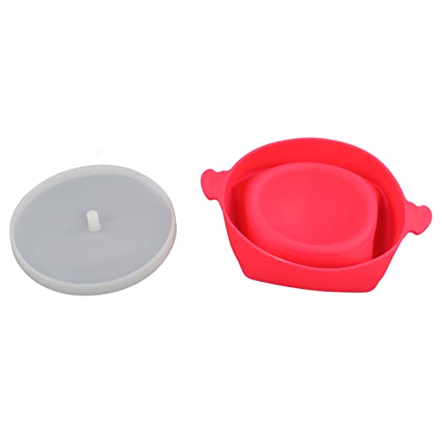 WPKD BLUEIY Juego de cubiertos de cocina de acero inoxidable 304, color oro rosa, incluye cuenco de silicona para microondas con tapa transparente