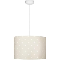 Lamparas Antiguas Pintadas De Blanco LAMPS & COMPANY Lámpara de techo habitación de los niños puntos blancos en una pantalla de lámpara crema, lámpara habitación infantil niña y niño
