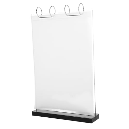 ROMISBABA Versatile Acrylic Menu Stand Double-sided Tabletop Sign Holder for Restaurant