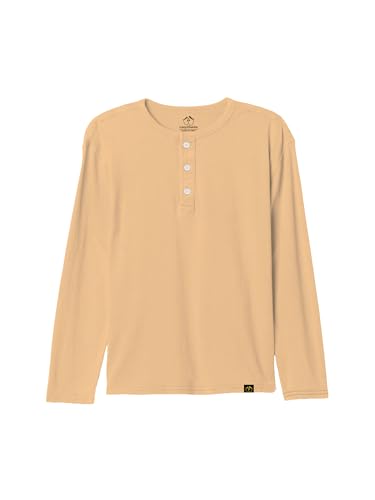 Image of LAZYCHUNKS T-Shirt for Men|Plain Henley Full Sleeve T Shirt|Cotton Blend T Shirt for Men|Men's T-Shirt|Tshirt for Men Stylish|T-Shirts for Men Regular Fit.