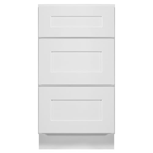 Image of Design House Brookings Kitchen Drawer Cabinet, 18 inch, White