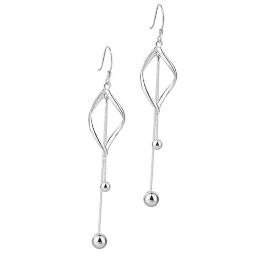 Boucles d'oreilles pendantes S en forme de larme pour mariage et soirée chic