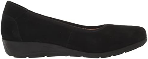 Propét Men's Yara Ballet Flat, Black Suede, 10 Wide US | Image 5