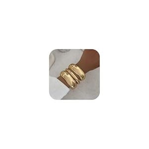 Bowdcvy Chunky Gold Bangle Bracelet...