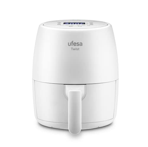 Ufesa Twist Airfryer Hete Lucht Friteuse, 2L, 6 Kookprogrammas, 1200W, Timer, Temperatuur 80ºC - 200ºC, BPA-vrij, Antiaanbak laag mand, Cooltouch behuizing en handvat - Afbeelding 3
