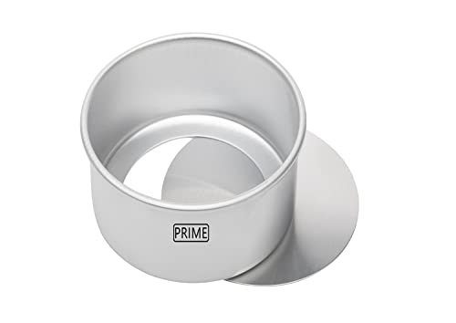 Image of Prime Bakers and Moulders Round Removable Bottom Cake Mould Set with Loose Base tin for Oven (4,6 Inch)