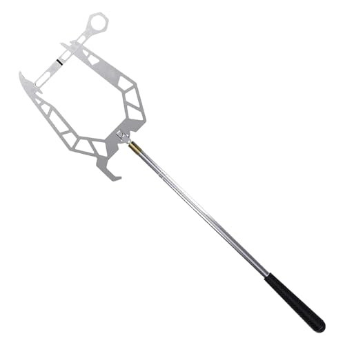 Telescoping Automatic Boat Dock Hook, Stainless Steel Dock Hook Cable Wire Guider Ship Parking Tool, Telescopic Mooring Rope Threading Hook, Mooring Rope Dock Hook Boat U Type Mooring Rope Threader