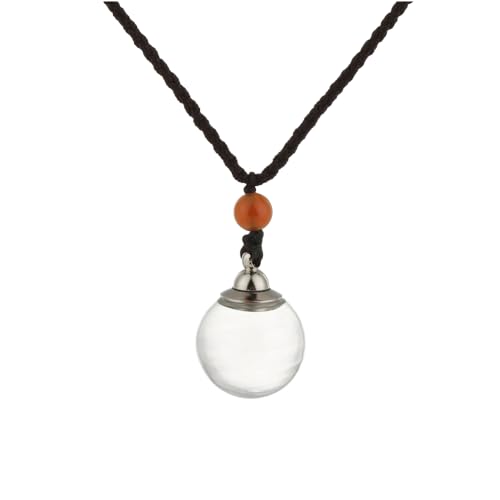 925 Sterling Silver Blood Vial Necklace For Women and Men - Glass Pendant Perfume Bottle - Water Container Jar Necklaces For Liquid Oil Diffuser Jewelry