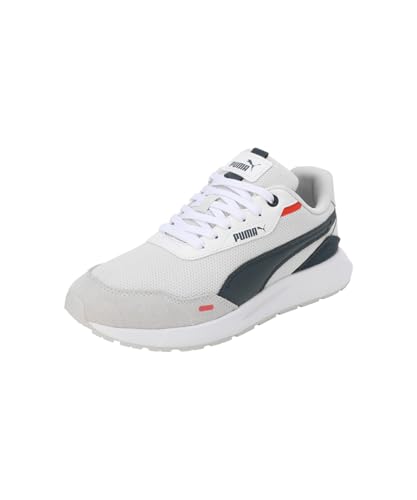 Image of Puma Unisex RuntamedSoccer Boots, Feather Gray Dark Night Puma White, 10 US