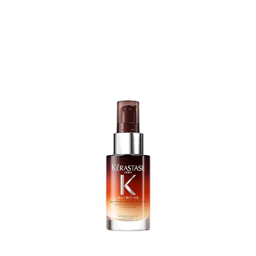 Kerastase Nutritive 8H Magic Night Serum - Overnight Treatment for Dry Hair, Enhances Shine, With Plant-Based Proteins, 1.01 Fl Oz, Travel Size