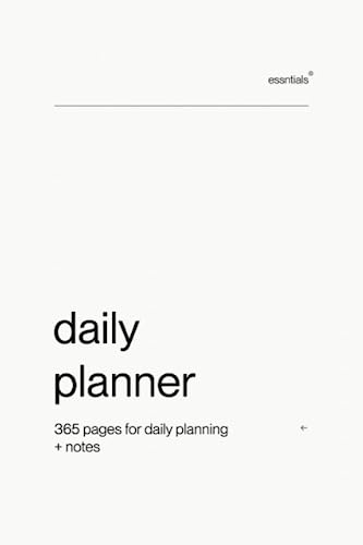 Minimal Daily Planner by essntials. 365 pages for Daily and academic goals. 6" x 9" Paperback. image 2