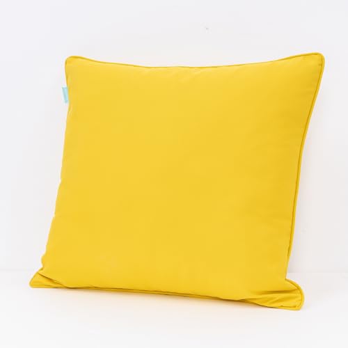 Image of QILLOWAY Outdoor Deep Seating Cushion Set for Patio Chair Furniture 24 x 24(Yellow),2pieces