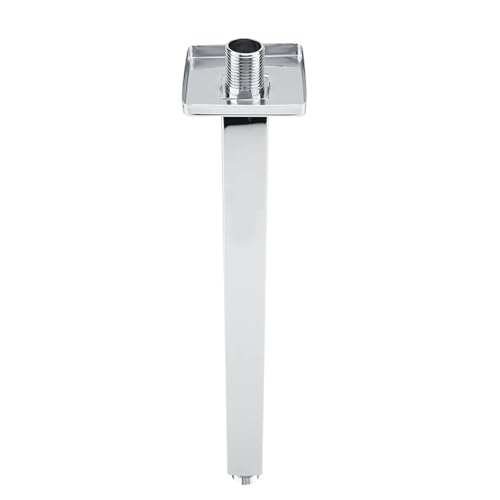 Square Thick Stainless Steel Shower Extension Arm Straight Wall Mounted Fixed Chrome Finish Shower Head Arm for Fixed Showerhead 12 Inch - Image 4