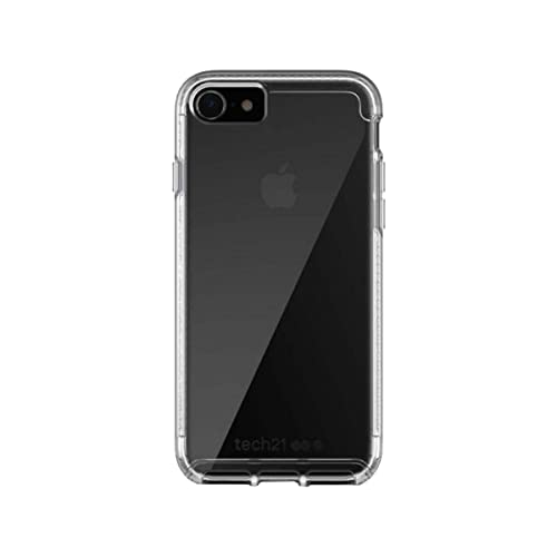 Tech21 Coque fine et robuste, Étui de Protection pour iPhone SE (3e/2e génération)/8/7, Transparent