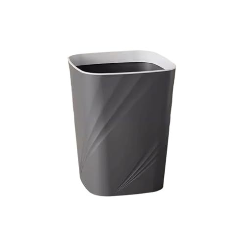 Cubo de basura para sala de estar y dormitorio cesta gris hogareña
