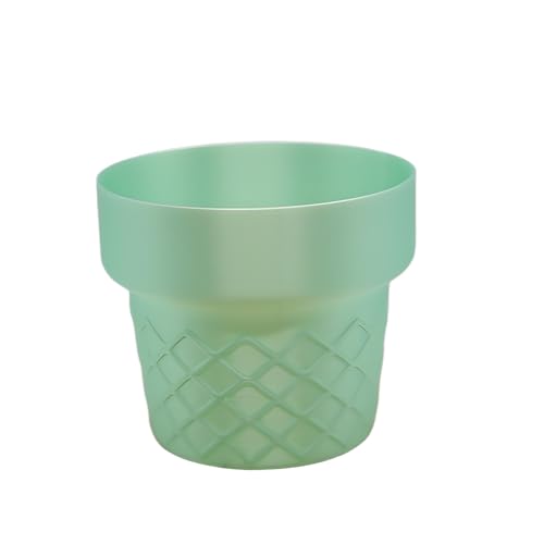 LYTPS011G 1/S Planter Cute Creative Ice Cream Cone Shape Planter - Mini Size Cute Pot for Succulents, Fun Dessert Theme Decoration, DIY Planting Gift