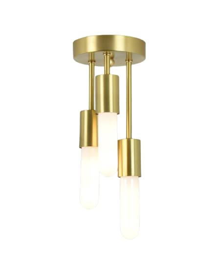 Gold Brass Modern Ceiling Pendant Lamp Light for Any Rooms(3-Light Chandelier Hanging Light Bulb not Included)-image-12