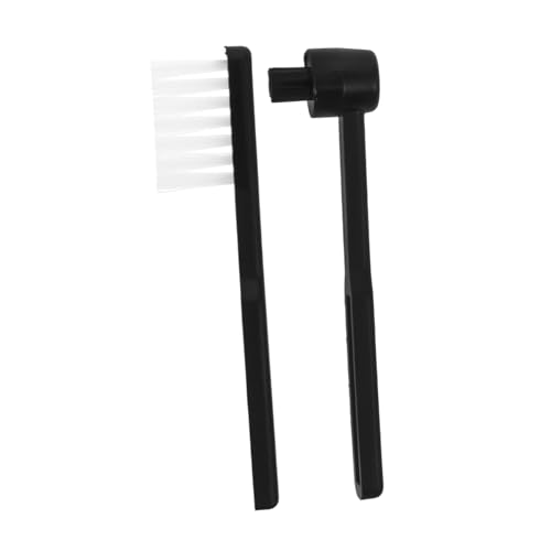 Hemoton 2pcs Vinyl Record Cleaner Brush Portable Turntable Stylus Cleaning Tool Anti-static Design for Safe Cleaning of Records and Needles Easy to Use and Store