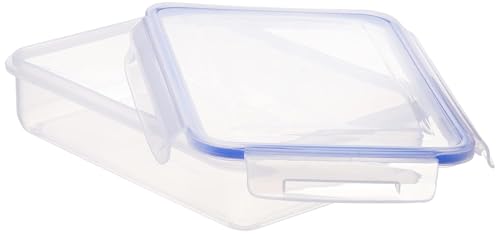 Image of Aristo Lock & Fresh 301 Plastic Storage Container For Storing grains, pulses, rice, wheat etc Set of 3-1100 ML, Transparent Clear, large (LOCK&FRESH301) (22 x 15.5 x 6cm)